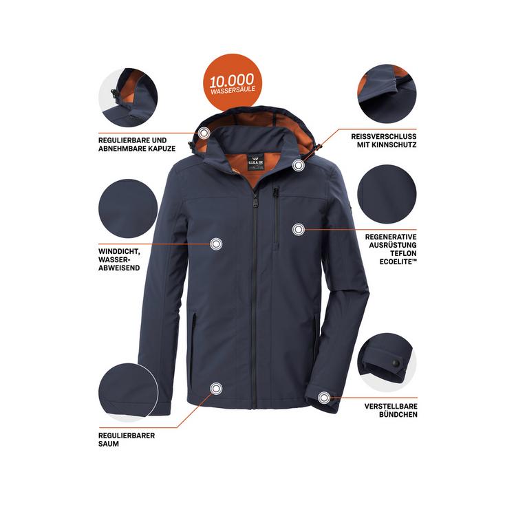 G.I.G.A. DX by killtec G.I.G.A. DX by killtec GS 108 MN SFTSHLL JCKT Funktionsjacke Herren - Blau3068 - 3 | SportScheck