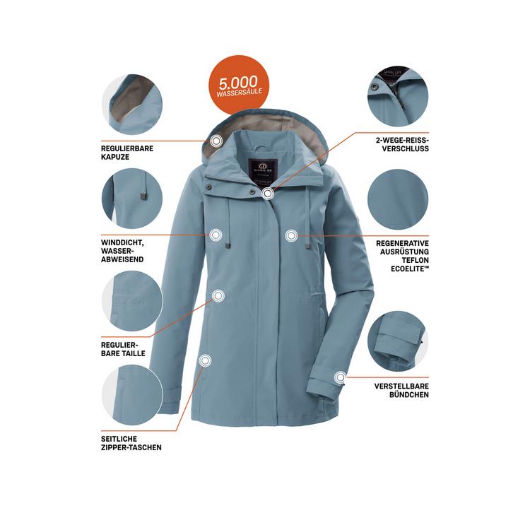 G.I.G.A. DX by killtec G.I.G.A. DX by killtec GS 106 WMN JCKT Softshelljacke Damen - Blau306 - 3 | SportScheck