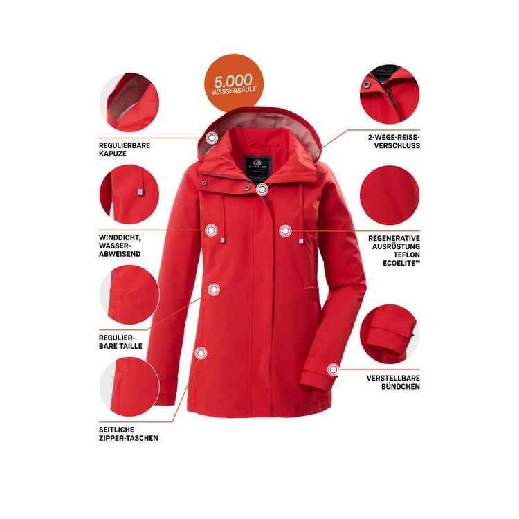 G.I.G.A. DX by killtec G.I.G.A. DX by killtec GS 106 WMN JCKT Softshelljacke Damen - Dunkelorange5111 - 3 | SportScheck