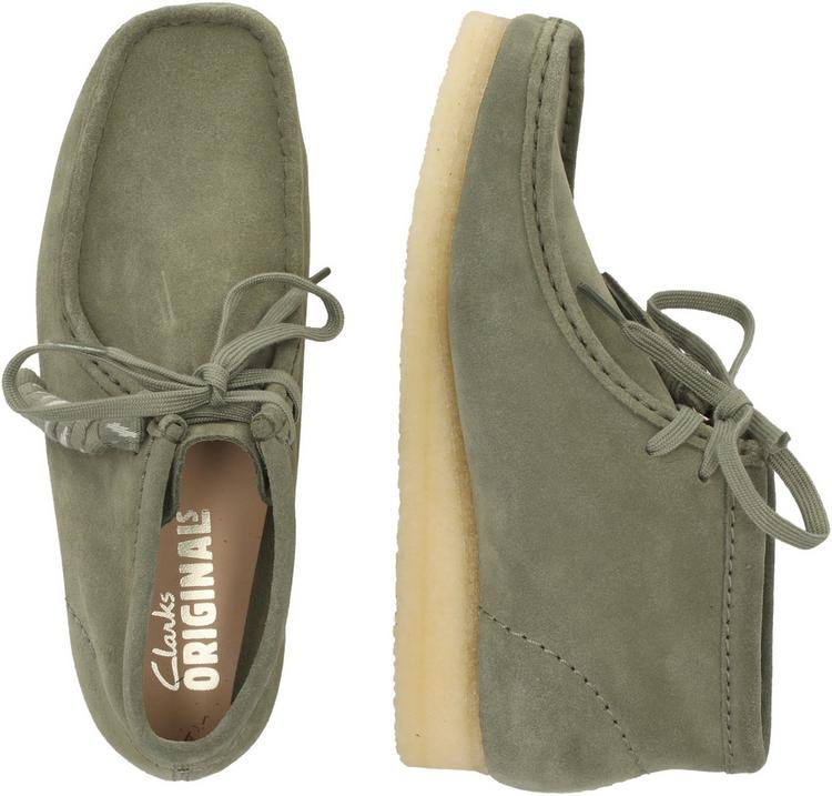 Clarks Originals Clarks Originals Wallabee Boot. Khaki/Green Sde Halbschuhe Damen - 5300 Khaki/Green Sde - 2 | SportScheck