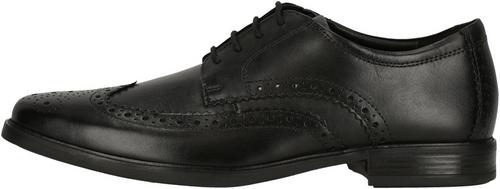 Clarks Howard Wing Black Leather Halbschuhe Herren