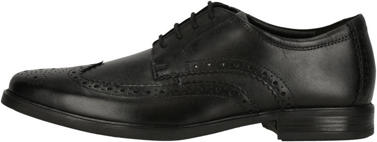 Clarks Clarks Howard Wing Black Leather Halbschuhe Herren - 1216 Black Leather - 0 | SportScheck