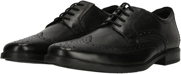 Clarks Clarks Howard Wing Black Leather Halbschuhe Herren - 1216 Black Leather - 1 | SportScheck