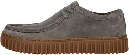 Clarks Torhill Lo Grey Suede Halbschuhe Herren