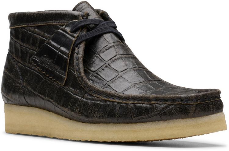 Clarks Originals Clarks Originals Wallabee Boot Halbschuhe Damen - 1276 BlkCroc Distress - 0 | SportScheck