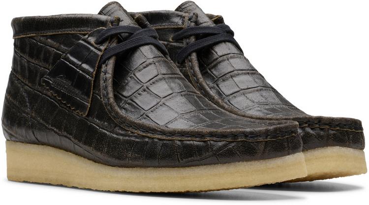 Clarks Originals Clarks Originals Wallabee Boot Halbschuhe Damen - 1276 BlkCroc Distress - 0 | SportScheck
