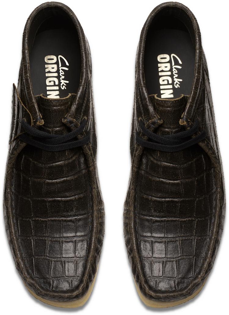 Clarks Originals Clarks Originals Wallabee Boot Halbschuhe Damen - 1276 BlkCroc Distress - 1 | SportScheck