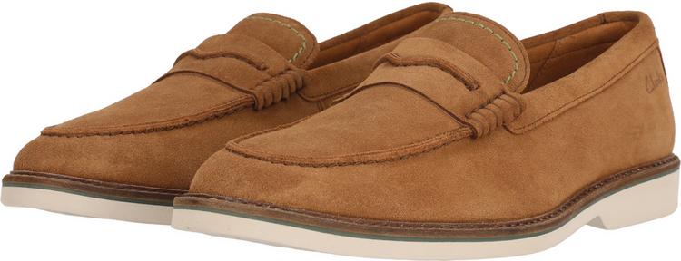 Clarks Clarks Atticus Slipper Herren - 1224 Cola Suede - 2 | SportScheck