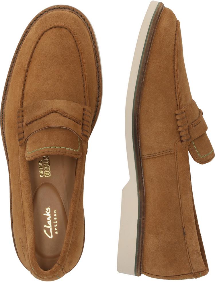 Clarks Clarks Atticus Slipper Herren - 1224 Cola Suede - 5 | SportScheck