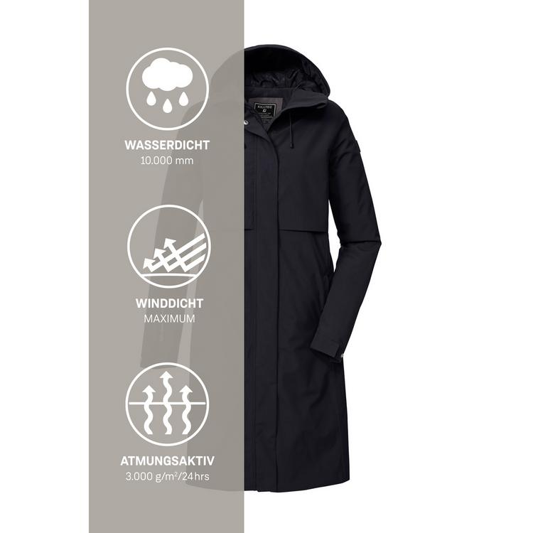 KILLTEC KILLTEC KOS 46 WMN PRK Softshelljacke Damen - Schwarz0110 - 4 | SportScheck