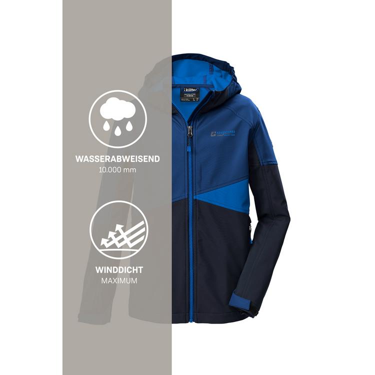 KILLTEC KILLTEC KOS 142 BYS SFTSHLL JCKT Softshelljacke Kinder - Blau3029 - 4 | SportScheck