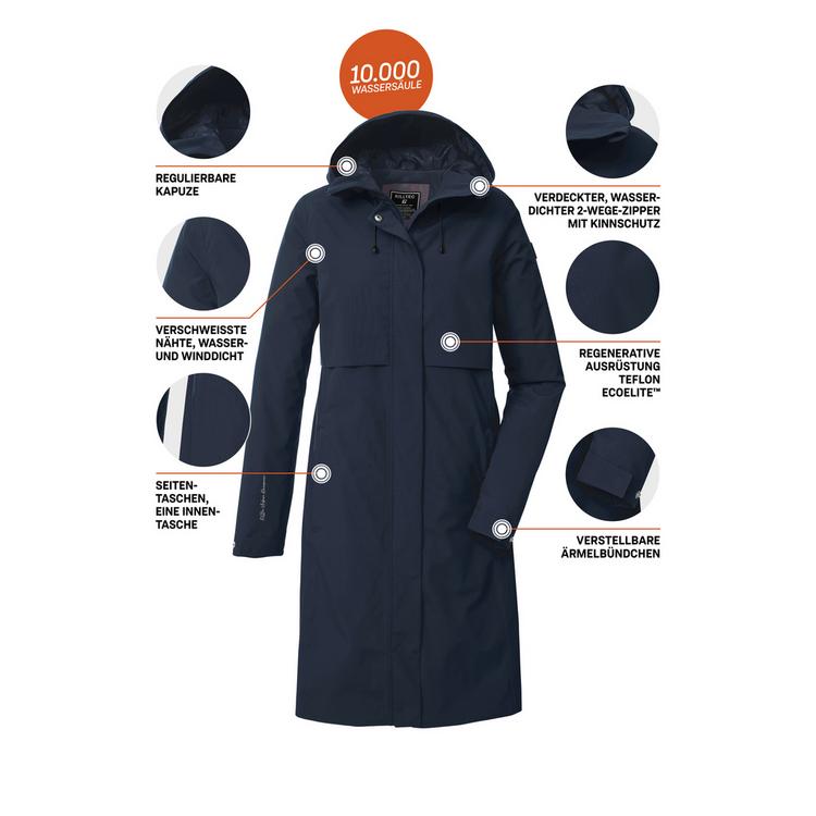 KILLTEC KILLTEC KOS 46 WMN PRK Softshelljacke Damen - Blau3023 - 3 | SportScheck