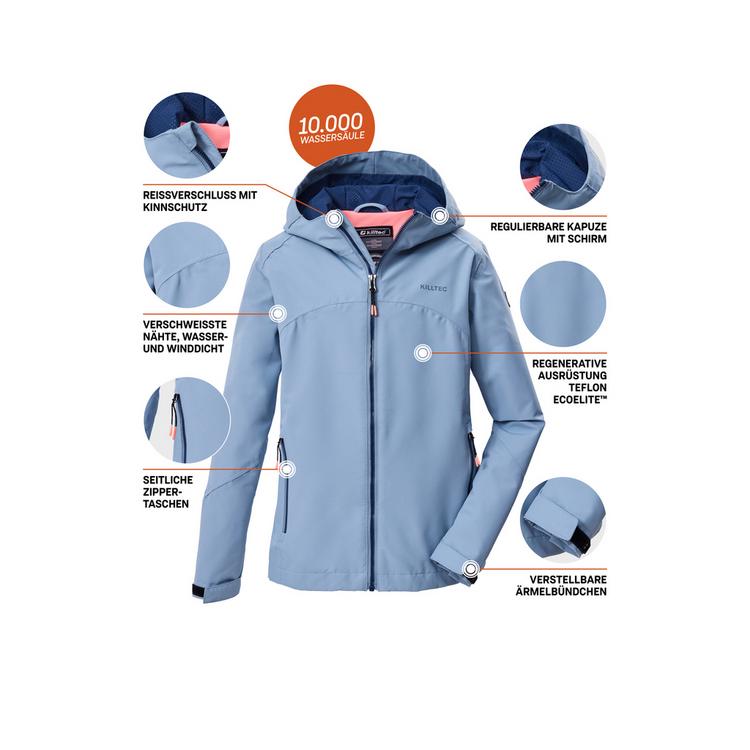 KILLTEC KILLTEC KOS 157 GRLS JCKT Softshelljacke Kinder - Blau3027 - 3 | SportScheck