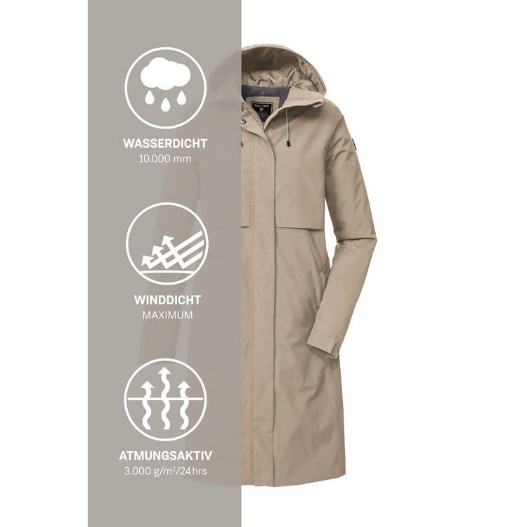 KILLTEC KILLTEC KOS 46 WMN PRK Softshelljacke Damen - Braun5936 - 4 | SportScheck
