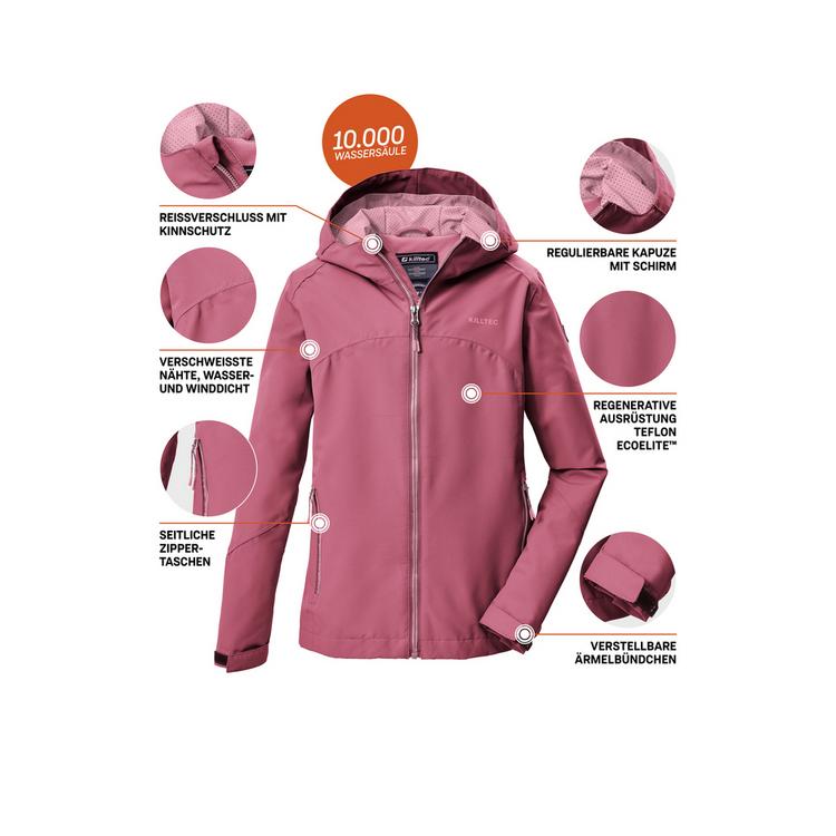 KILLTEC KILLTEC KOS 157 GRLS JCKT Softshelljacke Kinder - Rose4018 - 3 | SportScheck