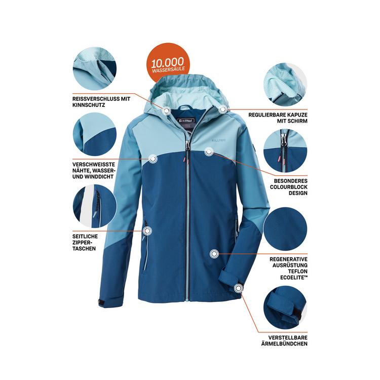 KILLTEC KILLTEC KOS 158 GRLS JCKT Softshelljacke Kinder - Blau3048 - 3 | SportScheck