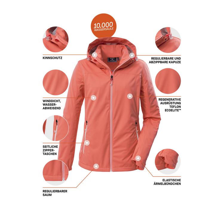 KILLTEC KILLTEC KOS 69 WMN SFTSHLL JCKT Softshelljacke Damen - Pink4723 - 4 | SportScheck