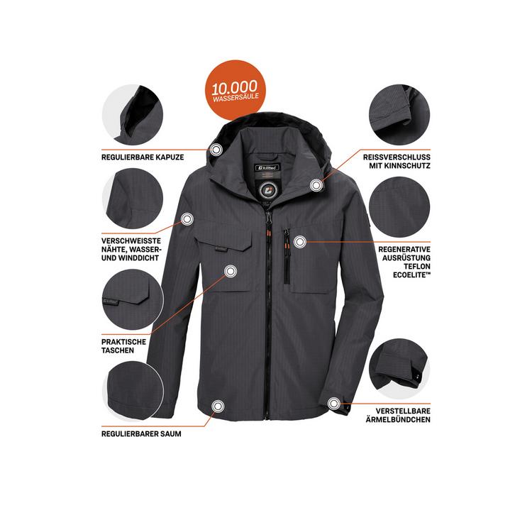 KILLTEC KILLTEC KOS 140 Softshelljacke Jungen - Anthrazit - 3 | SportScheck