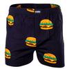 HAPPY SHORTS Web-Boxershorts Unterhose Herren - Burger