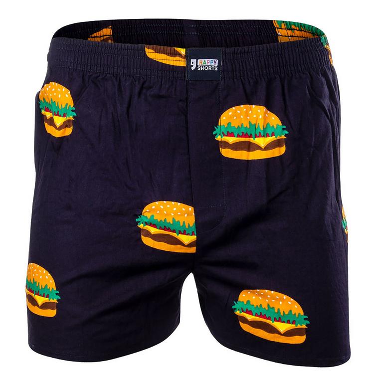 HAPPY SHORTS HAPPY SHORTS Web-Boxershorts Unterhose Herren - Burger - 0 | SportScheck
