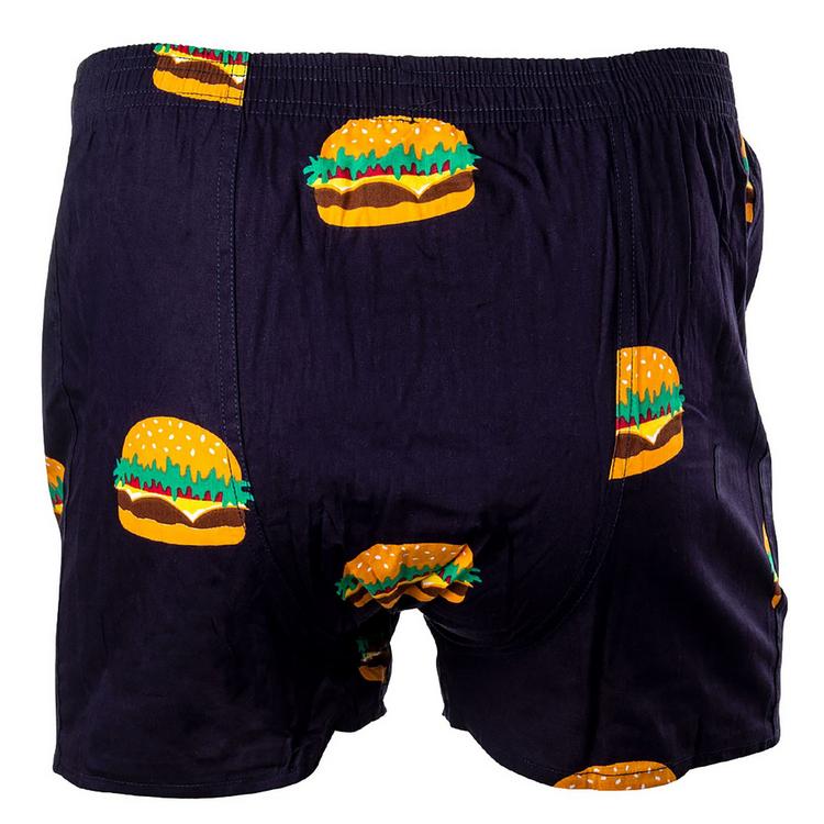 HAPPY SHORTS HAPPY SHORTS Web-Boxershorts Unterhose Herren - Burger - 0 | SportScheck