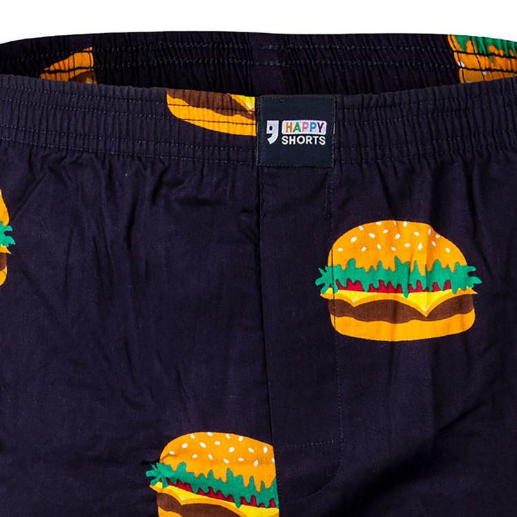 HAPPY SHORTS HAPPY SHORTS Web-Boxershorts Unterhose Herren - Burger - 1 | SportScheck