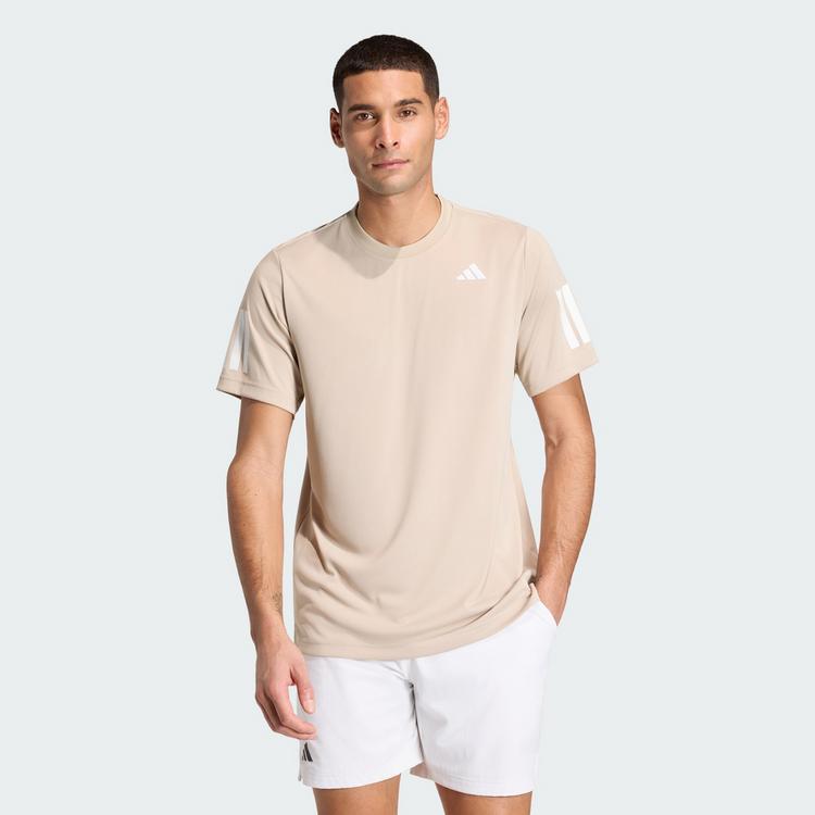 adidas adidas Club Tennis CLIMACOOL 3-Streifen T-Shirt Funktionsshirt Herren - Khaki Three - 0 | SportScheck