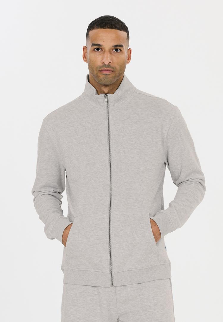 NOU NOU Maynard Sweatjacke Herren - 1005 Light Grey Melange - 1 | SportScheck