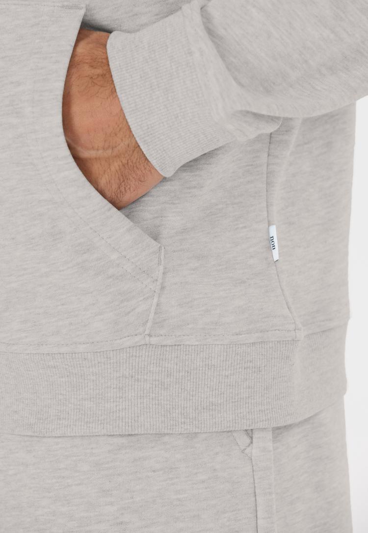 NOU NOU Maynard Sweatjacke Herren - 1005 Light Grey Melange - 2 | SportScheck