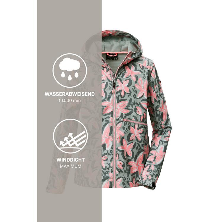 KILLTEC KILLTEC KOS 154 GRLS SFTSHLL JCKT Softshelljacke Kinder - Gr&uuml;n2047 - 4 | SportScheck