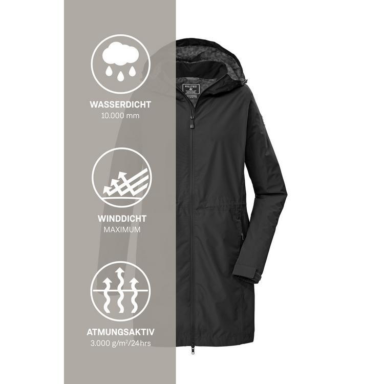 KILLTEC KILLTEC KOS 35 WMN PRK Softshelljacke Damen - Schwarz0110 - 4 | SportScheck