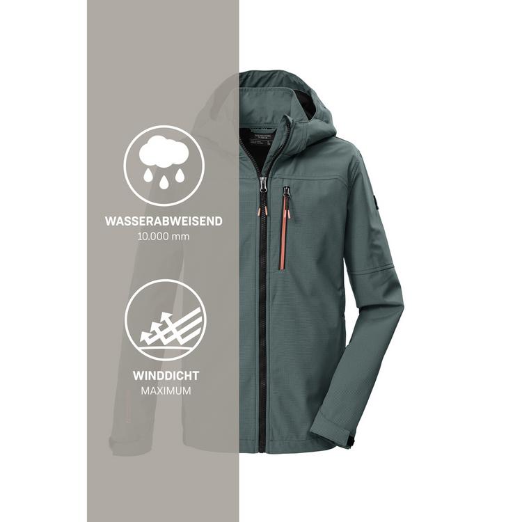 KILLTEC KILLTEC KOS 143 BYS SFTSHLL JCKT Softshelljacke Kinder - Gr&uuml;n2045 - 4 | SportScheck