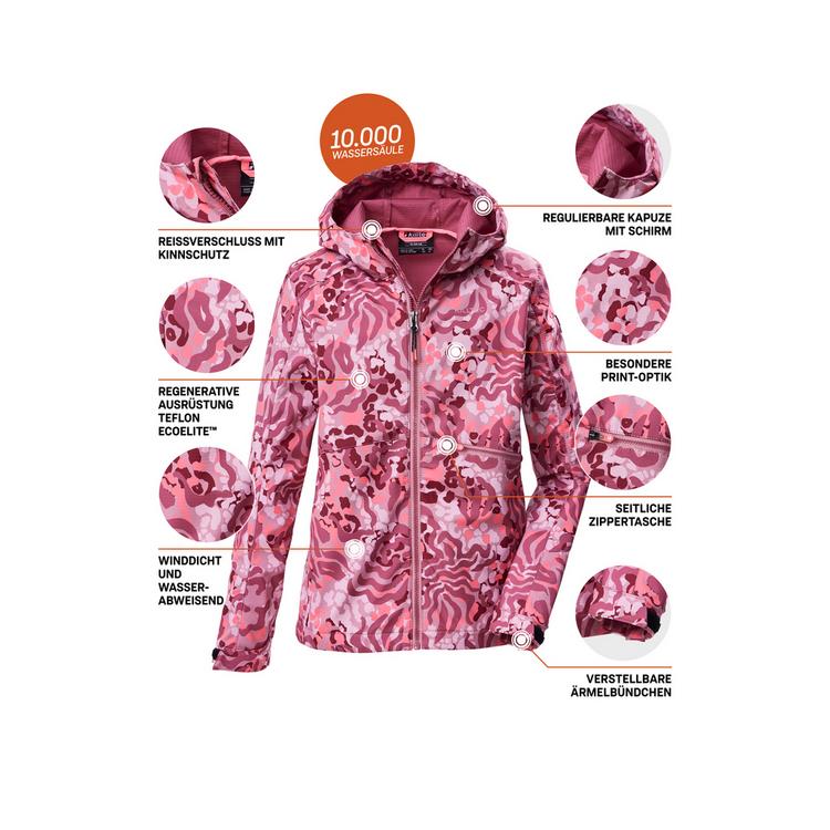 KILLTEC KILLTEC KOS 154 GRLS SFTSHLL JCKT Softshelljacke Kinder - Rose4015 - 3 | SportScheck