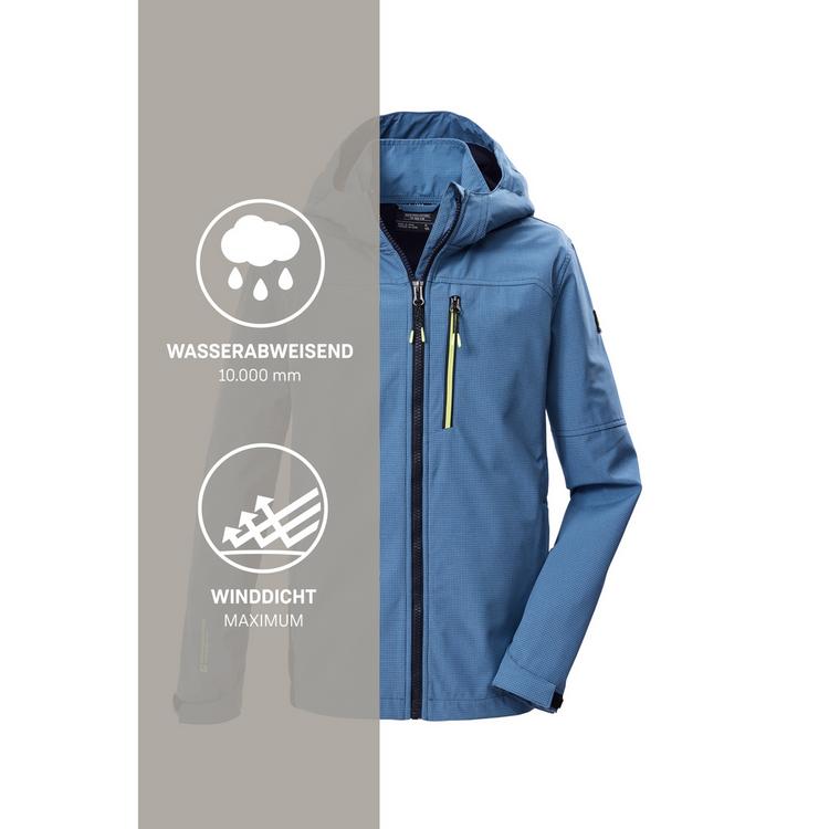 KILLTEC KILLTEC KOS 143 BYS SFTSHLL JCKT Softshelljacke Kinder - Blau3026 - 4 | SportScheck