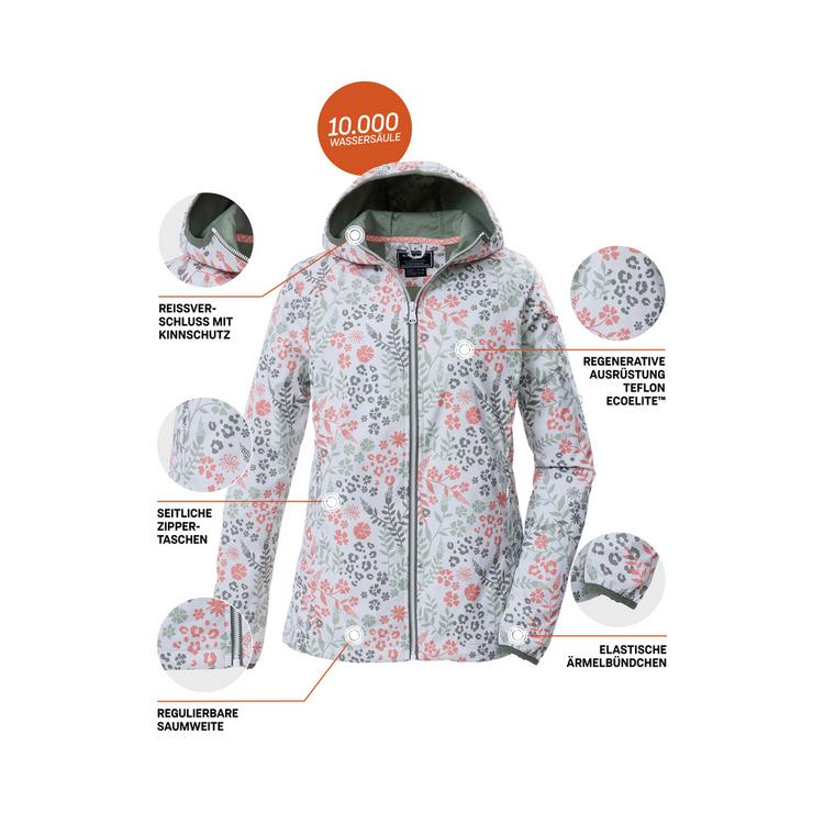 KILLTEC KILLTEC KOS 14 WMN SFTSHLL JCKT AOP Softshelljacke Damen - Gr&uuml;n2046 - 3 | SportScheck