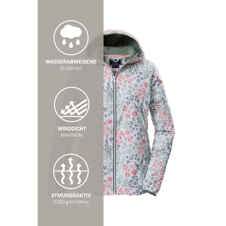 KILLTEC KILLTEC KOS 14 WMN SFTSHLL JCKT AOP Softshelljacke Damen - Gr&uuml;n2046 - 4 | SportScheck