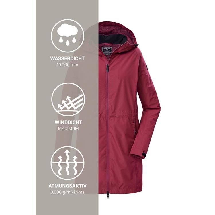 KILLTEC KILLTEC KOS 35 WMN PRK Softshelljacke Damen - Rot4542 - 4 | SportScheck