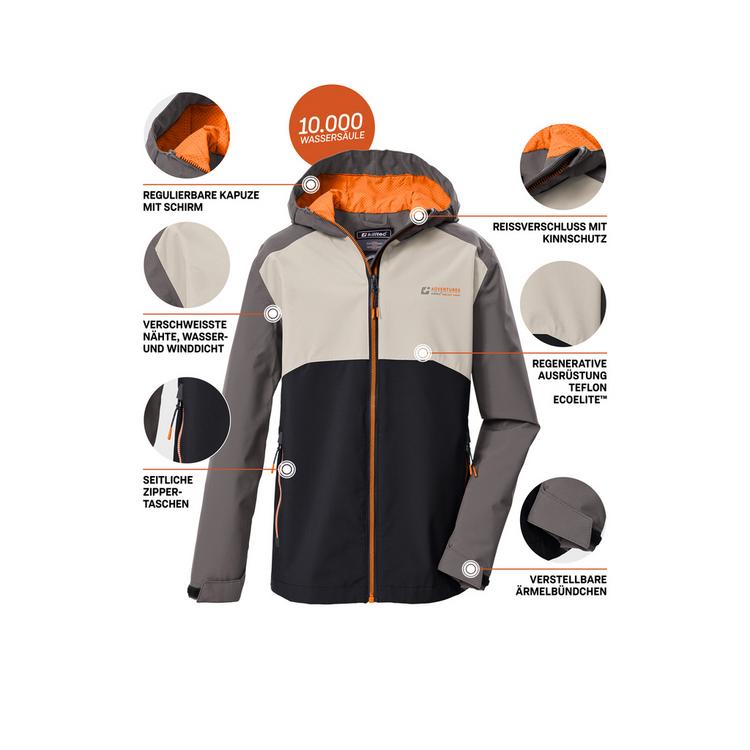 KILLTEC KILLTEC KOS 147 BYS JCKT Softshelljacke Kinder - Grau0629 - 4 | SportScheck