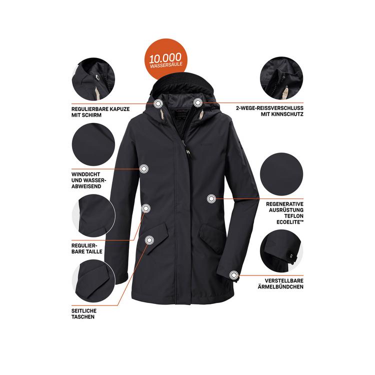 KILLTEC KILLTEC KOS 120 GRLS SFTSHLL PRK Funktionsjacke Kinder - Schwarz0110 - 3 | SportScheck