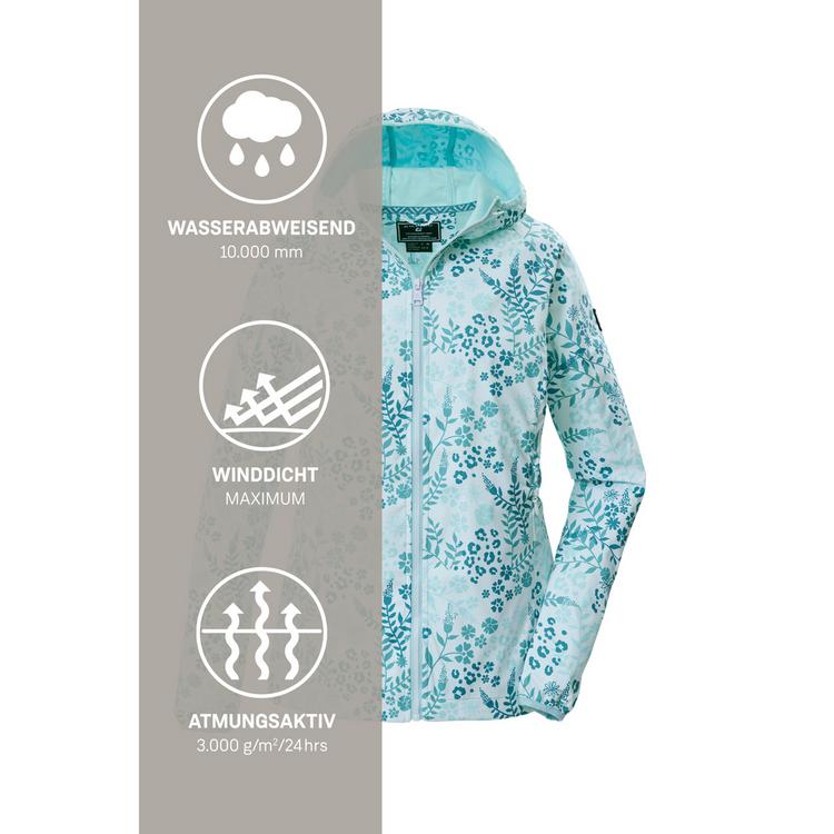 KILLTEC KILLTEC KOS 14 WMN SFTSHLL JCKT AOP Softshelljacke Damen - Blau3069 - 4 | SportScheck
