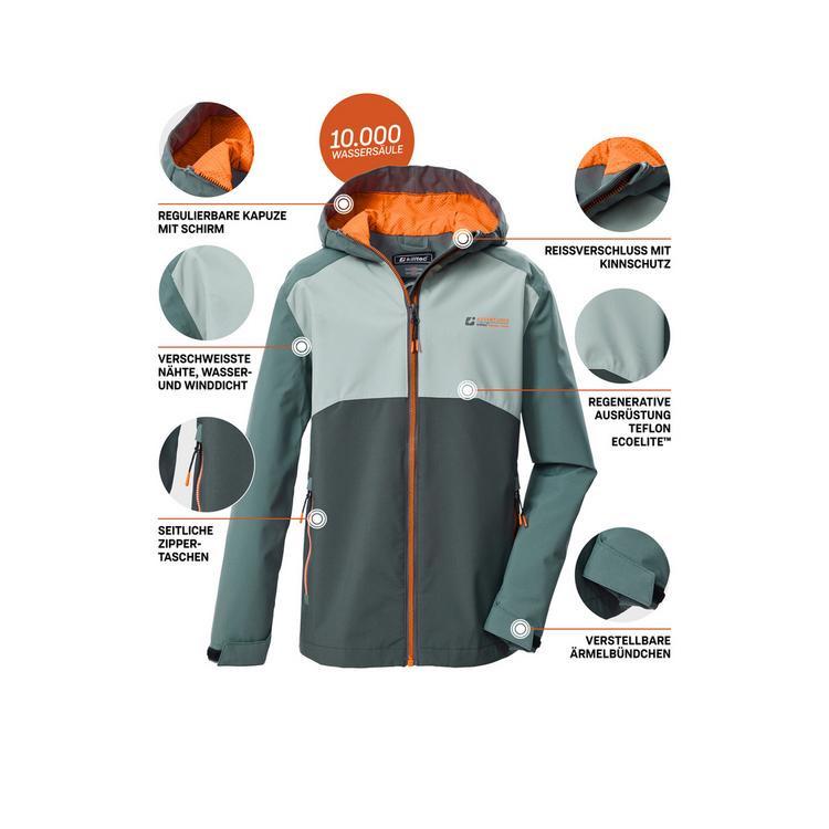 KILLTEC KILLTEC KOS 147 BYS JCKT Softshelljacke Kinder - Gr&uuml;n2045 - 4 | SportScheck