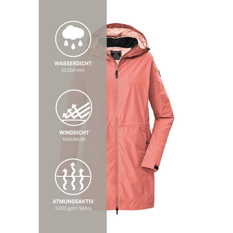KILLTEC KILLTEC KOS 35 WMN PRK Softshelljacke Damen - Orange501 - 4 | SportScheck