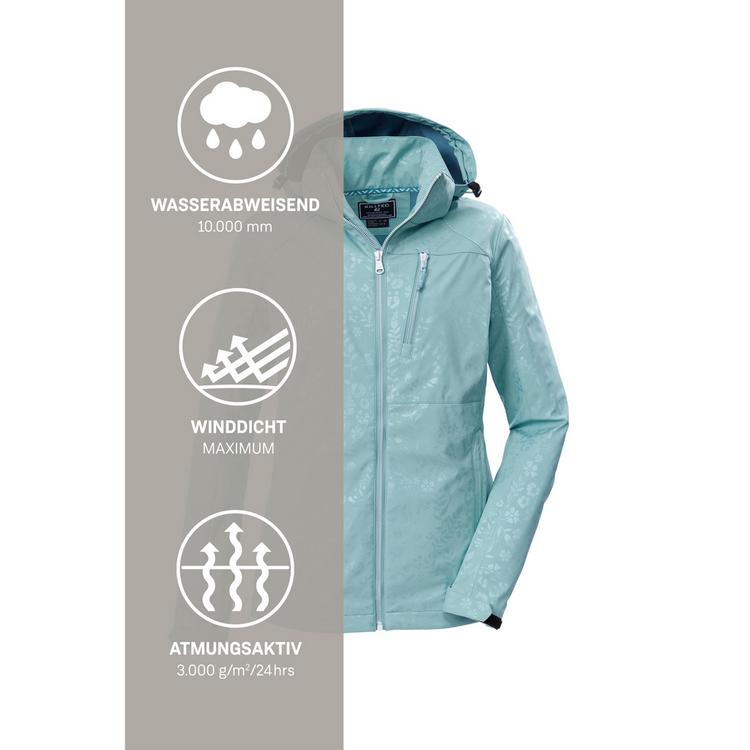 KILLTEC KILLTEC KOS 13 WMN SFTSHLL JCKT EMBOSS Softshelljacke Damen - Blau3069 - 5 | SportScheck