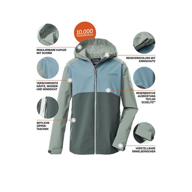KILLTEC KILLTEC KOS 147 BYS JCKT Softshelljacke Kinder - Gr&uuml;n2047 - 3 | SportScheck