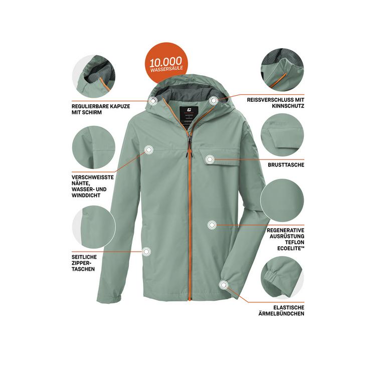 KILLTEC KILLTEC KOS 125 BYS JCKT Softshelljacke Kinder - Gr&uuml;n2047 - 3 | SportScheck