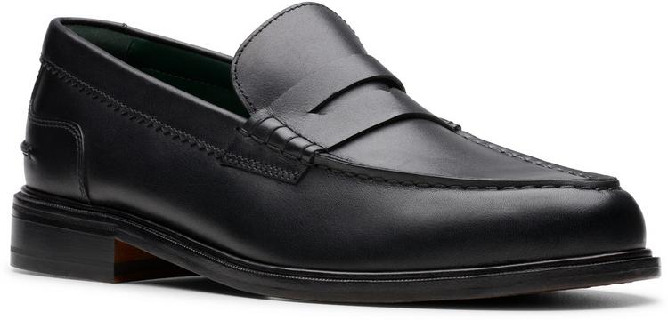 Clarks Clarks CraftJames Slipper Herren - 1216 Black Leather - 0 | SportScheck