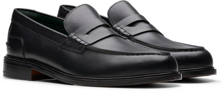 Clarks Clarks CraftJames Slipper Herren - 1216 Black Leather - 1 | SportScheck