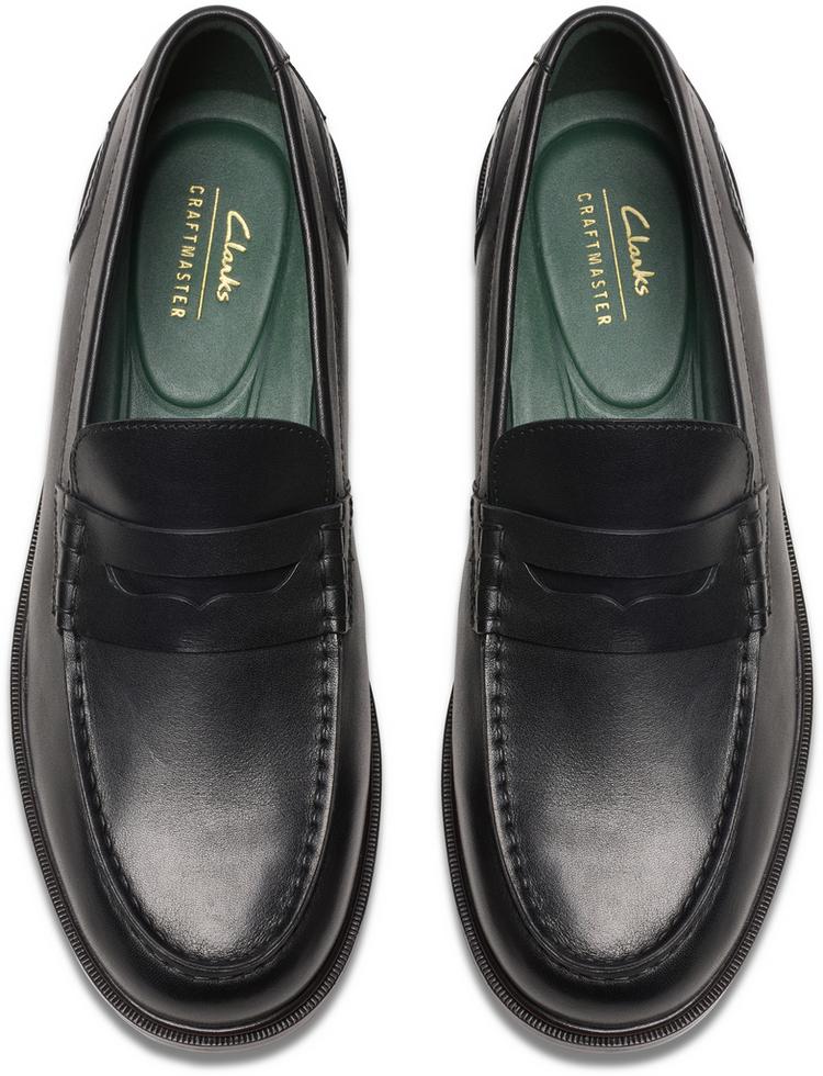 Clarks Clarks CraftJames Slipper Herren - 1216 Black Leather - 2 | SportScheck