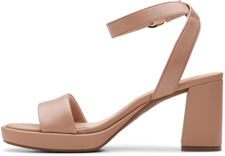 Clarks Clarks AmbyrLyn Bay Sandalen Damen - 1259 Warm Beige Lea - 0 | SportScheck