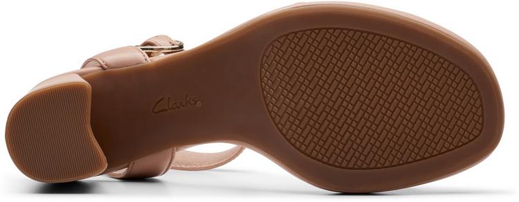 Clarks Clarks AmbyrLyn Bay Sandalen Damen - 1259 Warm Beige Lea - 3 | SportScheck